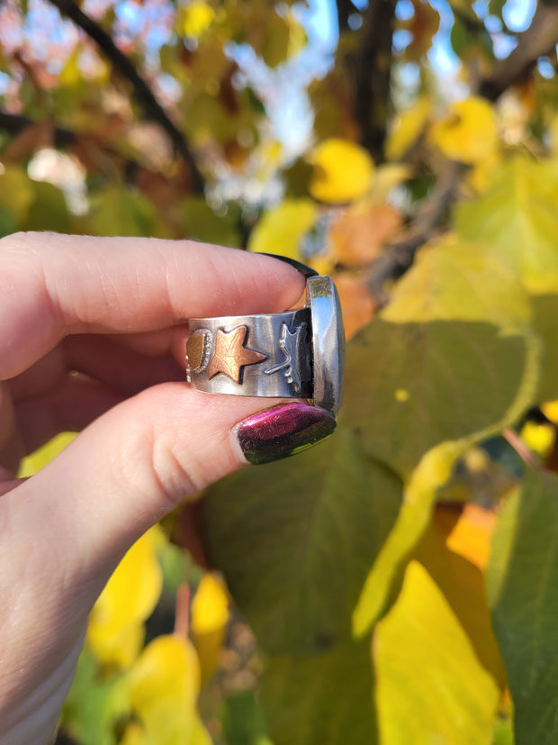 Change of Seasons Ring - Ribbon Royston Turquoise