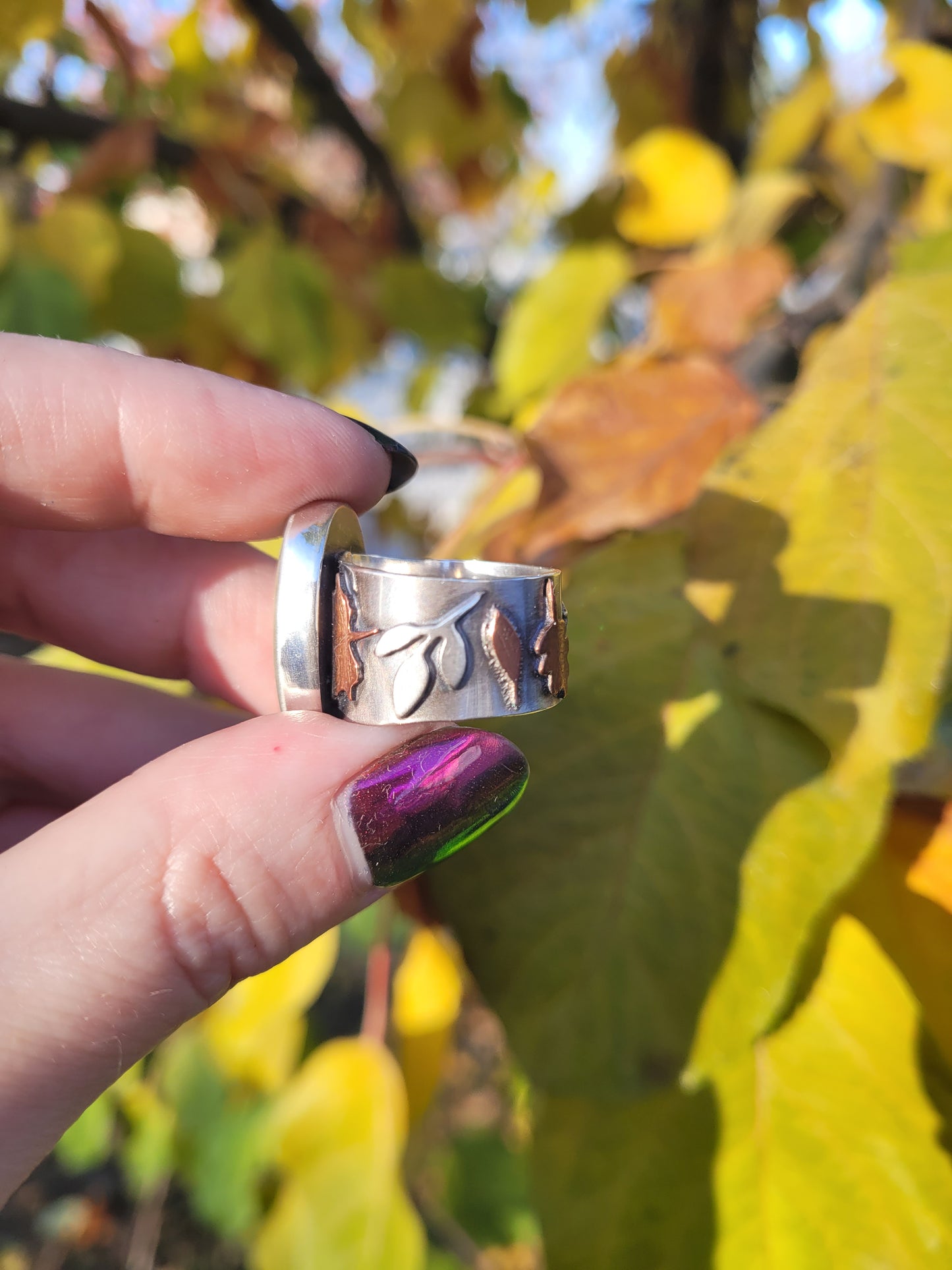 Change of Seasons Ring - Ribbon Royston Turquoise